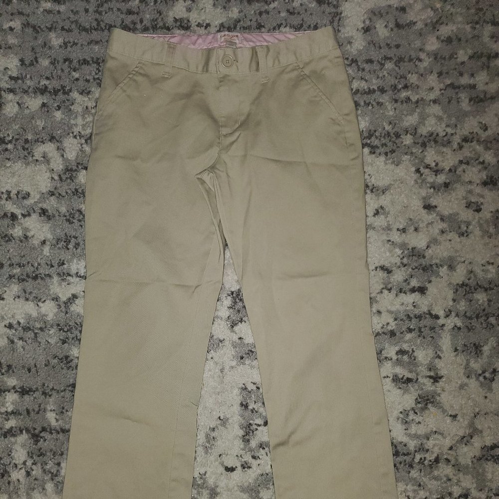 Cat & Jack School Uniform Flared  Khakis || Sz 12 Plus EUC